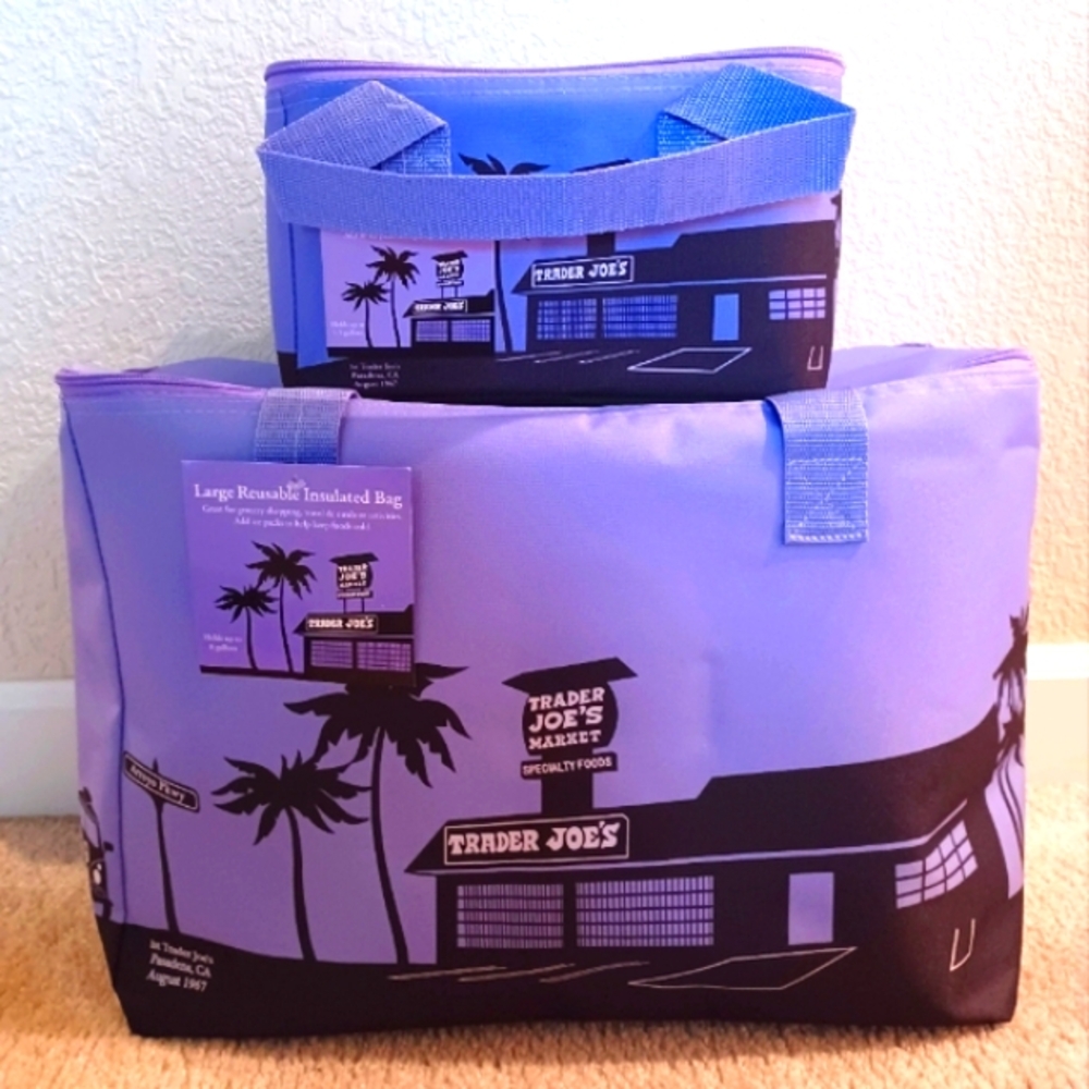 NWT Trader Joe's insulated bags, set of two: large and mini.